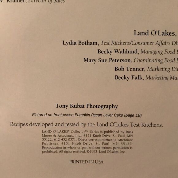Vintage Treasure LandOLakes Desserts Cookbook - Picture 4 of 15